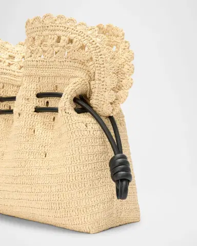 Loewe x Paula's Ibiza Flamenco Medium Ruffled Clutch Bag in Raffia | Thumbnail 6 Loewe x Paula's Ibiza Flamenco Medium Ruffled Clutch Bag in Raffia | Thumbnail 6