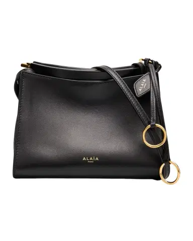 ALAÏA Le Click Small Square Shoulder Bag in Glossy Leather | Thumbnail 1 ALAÏA Le Click Small Square Shoulder Bag in Glossy Leather | Thumbnail 1