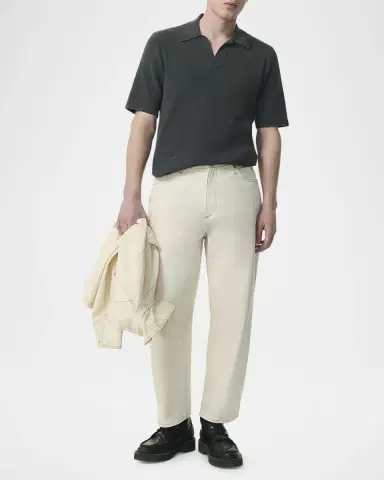 Rag & Bone Men 's Zuma Toweling Polo Shirt | Thumbnail 2 Rag & Bone Men 's Zuma Toweling Polo Shirt | Thumbnail 2