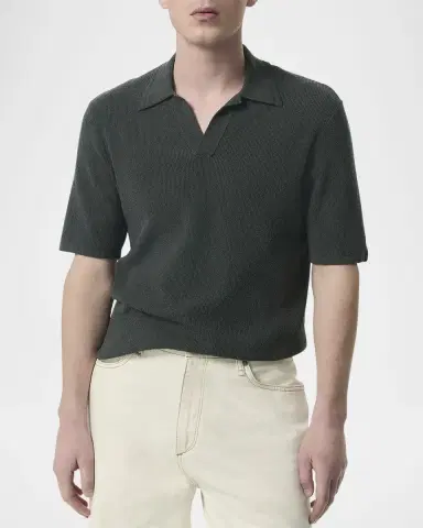Rag & Bone Men 's Zuma Toweling Polo Shirt | Thumbnail 4 Rag & Bone Men 's Zuma Toweling Polo Shirt | Thumbnail 4