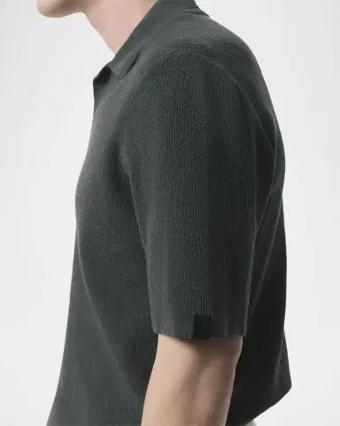 Rag & Bone Men 's Zuma Toweling Polo Shirt | Thumbnail 5 Rag & Bone Men 's Zuma Toweling Polo Shirt | Thumbnail 5