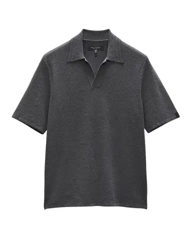 Rag & Bone Men 's Zuma Toweling Polo Shirt | Thumbnail 1 Rag & Bone Men 's Zuma Toweling Polo Shirt | Thumbnail 1
