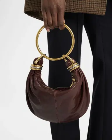 Chloé Brarcelet Mini Top-Handle Bag in Grained Leather | Thumbnail 1 Chloé Brarcelet Mini Top-Handle Bag in Grained Leather | Thumbnail 1