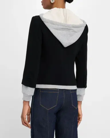 Cinq a Sept Khloe Le Petit Zip-Front Blazer | Thumbnail 3 Cinq a Sept Khloe Le Petit Zip-Front Blazer | Thumbnail 3