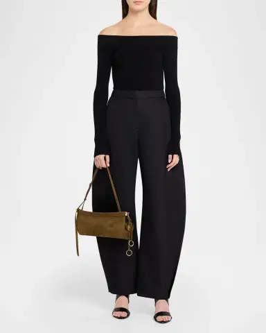 Alaïa Mina 20 Top-Handle Bag in Perforated Suede | Thumbnail 4 Alaïa Mina 20 Top-Handle Bag in Perforated Suede | Thumbnail 4