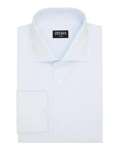 Zegna Men's Micro-Check Cotton Dress Shirt | Thumbnail 3 Zegna Men's Micro-Check Cotton Dress Shirt | Thumbnail 3