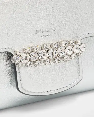 Jimmy Choo Bing Crystal Metallic Leather Wallet | Thumbnail 6 Jimmy Choo Bing Crystal Metallic Leather Wallet | Thumbnail 6