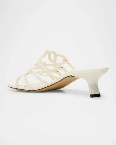 LOEWE x Paula's Ibiza Petal Anagram Leather Caged Mule Sandals | Thumbnail 3 LOEWE x Paula's Ibiza Petal Anagram Leather Caged Mule Sandals | Thumbnail 3