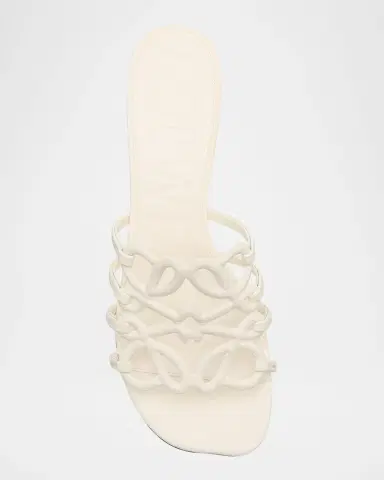 LOEWE x Paula's Ibiza Petal Anagram Leather Caged Mule Sandals | Thumbnail 6 LOEWE x Paula's Ibiza Petal Anagram Leather Caged Mule Sandals | Thumbnail 6
