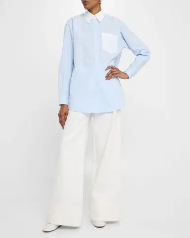 Lafayette 148 New York Charles Wide-Leg Twill Pants | Thumbnail 2 Lafayette 148 New York Charles Wide-Leg Twill Pants | Thumbnail 2
