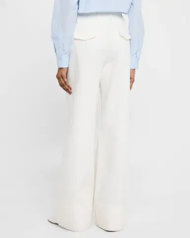 Lafayette 148 New York Charles Wide-Leg Twill Pants | Thumbnail 3 Lafayette 148 New York Charles Wide-Leg Twill Pants | Thumbnail 3