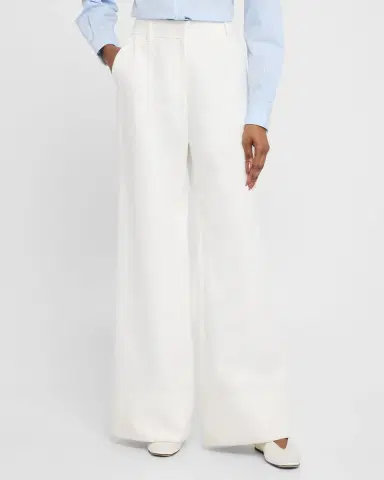 Lafayette 148 New York Charles Wide-Leg Twill Pants | Thumbnail 4 Lafayette 148 New York Charles Wide-Leg Twill Pants | Thumbnail 4