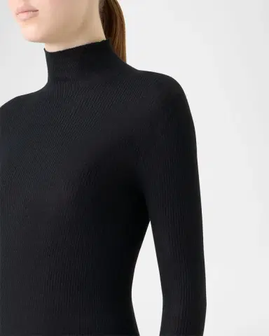 Akris Cashmere-Silk Fine Ribbed Knit Pullover | Thumbnail 5 Akris Cashmere-Silk Fine Ribbed Knit Pullover | Thumbnail 5