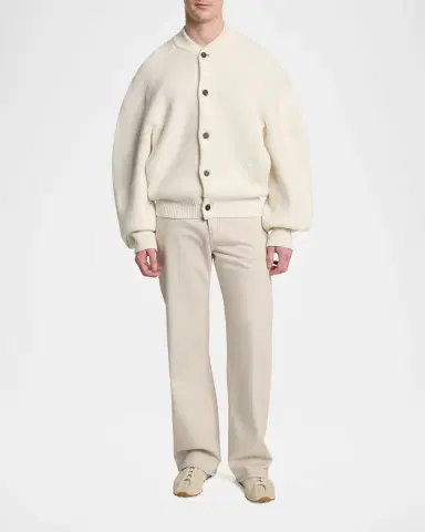 Jacquemus Men's Wool Oversized Cardigan | Thumbnail 2 Jacquemus Men's Wool Oversized Cardigan | Thumbnail 2