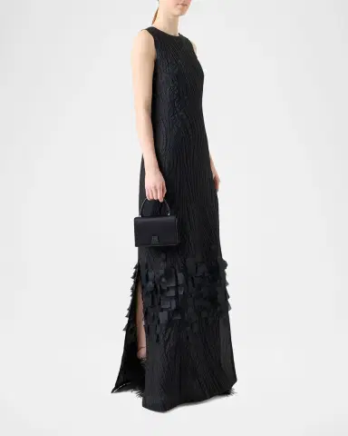 Akris Alice Crystal Trapezoid Satin Micro Top-Handle Bag | Thumbnail 2 Akris Alice Crystal Trapezoid Satin Micro Top-Handle Bag | Thumbnail 2