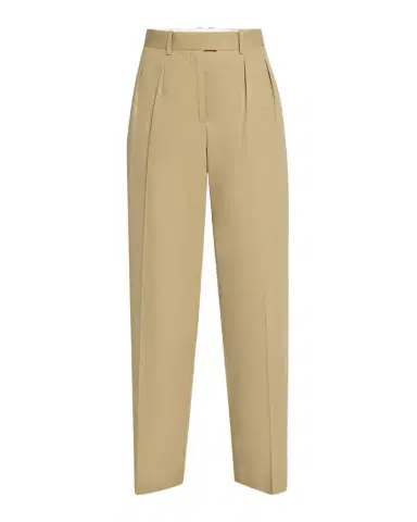 The Row Alfidis Pleated Straight-Leg Cotton-Cashmere Pants | Thumbnail 1 The Row Alfidis Pleated Straight-Leg Cotton-Cashmere Pants | Thumbnail 1