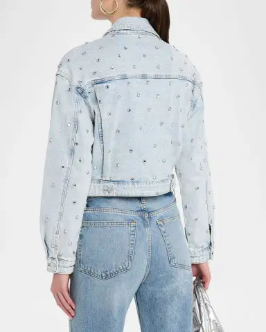 Generation Love Toddie Embellished Denim Jacket | Thumbnail 3 Generation Love Toddie Embellished Denim Jacket | Thumbnail 3