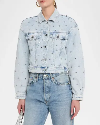Generation Love Toddie Embellished Denim Jacket | Thumbnail 4 Generation Love Toddie Embellished Denim Jacket | Thumbnail 4