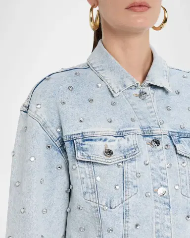 Generation Love Toddie Embellished Denim Jacket | Thumbnail 5 Generation Love Toddie Embellished Denim Jacket | Thumbnail 5
