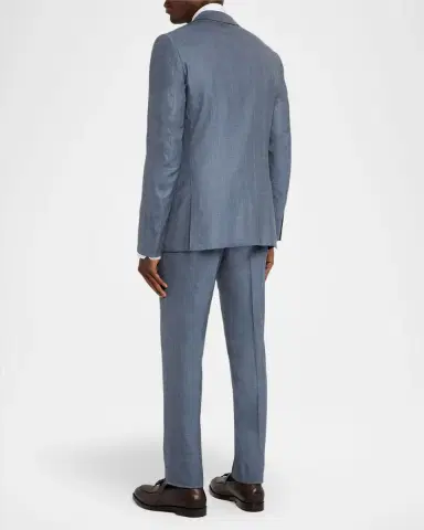 Zegna Men's Centoventimila Wool Sharkskin Suit | Thumbnail 2 Zegna Men's Centoventimila Wool Sharkskin Suit | Thumbnail 2