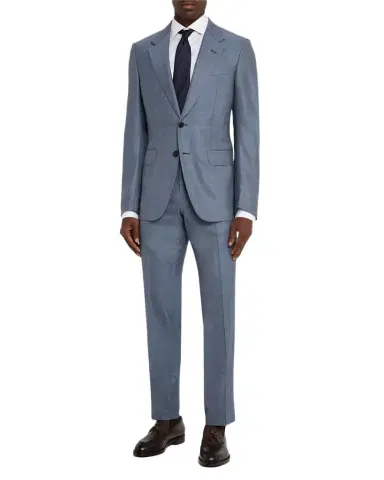 Zegna Men's Centoventimila Wool Sharkskin Suit | Thumbnail 1 Zegna Men's Centoventimila Wool Sharkskin Suit | Thumbnail 1