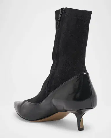 Jacquemus Les Bottines Tourni Leather-Suede Pumps | Thumbnail 2 Jacquemus Les Bottines Tourni Leather-Suede Pumps | Thumbnail 2