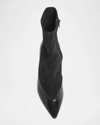 Jacquemus Les Bottines Tourni Leather-Suede Pumps | Thumbnail 4 Jacquemus Les Bottines Tourni Leather-Suede Pumps | Thumbnail 4