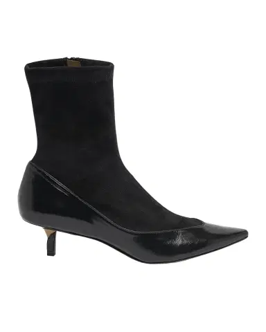 Jacquemus Les Bottines Tourni Leather-Suede Pumps | Thumbnail 1 Jacquemus Les Bottines Tourni Leather-Suede Pumps | Thumbnail 1