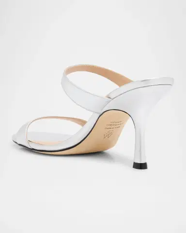 Stuart Weitzman Nudist Metallic Dual-Band Slide Sandals | Thumbnail 4 Stuart Weitzman Nudist Metallic Dual-Band Slide Sandals | Thumbnail 4