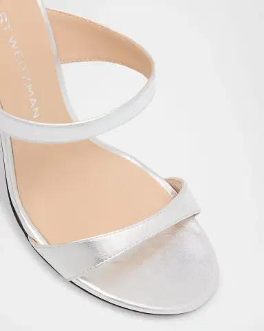 Stuart Weitzman Nudist Metallic Dual-Band Slide Sandals | Thumbnail 5 Stuart Weitzman Nudist Metallic Dual-Band Slide Sandals | Thumbnail 5