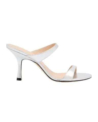 Stuart Weitzman Nudist Metallic Dual-Band Slide Sandals | Thumbnail 1 Stuart Weitzman Nudist Metallic Dual-Band Slide Sandals | Thumbnail 1
