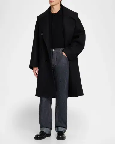 Bottega Veneta Men's Rinsed Denim Intreccio-Pocket Jeans | Thumbnail 2 Bottega Veneta Men's Rinsed Denim Intreccio-Pocket Jeans | Thumbnail 2