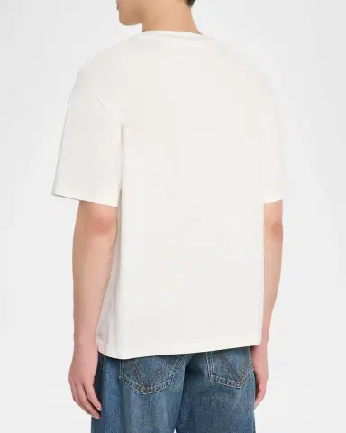 Bottega Veneta Men 's Pima Cotton Jersey Intrecciato-Pocket T-Shirt | Thumbnail 3 Bottega Veneta Men 's Pima Cotton Jersey Intrecciato-Pocket T-Shirt | Thumbnail 3