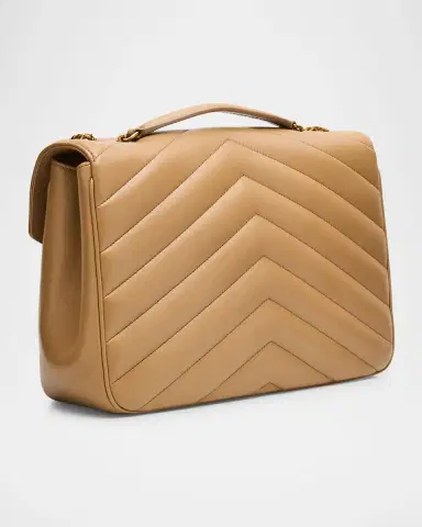 Saint Laurent Loulou Large YSL Chain Shoulder Bag in Quilted Leather | Thumbnail 2 Saint Laurent Loulou Large YSL Chain Shoulder Bag in Quilted Leather | Thumbnail 2