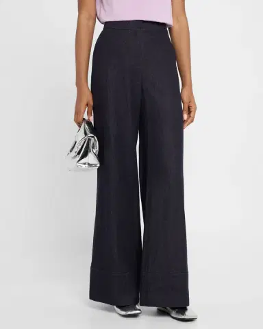 Lafayette 148 New York Charles Wide-Leg Twill Pants | Thumbnail 4 Lafayette 148 New York Charles Wide-Leg Twill Pants | Thumbnail 4