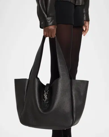Saint Laurent Le 5 À 7 Bea YSL Tote Bag in Deer Leather | Thumbnail 2 Saint Laurent Le 5 À 7 Bea YSL Tote Bag in Deer Leather | Thumbnail 2
