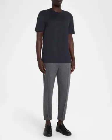 ZEGNA Men's Cotton Jersey Crewneck T-Shirt | Thumbnail 2 ZEGNA Men's Cotton Jersey Crewneck T-Shirt | Thumbnail 2