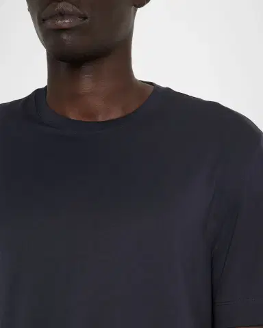 ZEGNA Men's Cotton Jersey Crewneck T-Shirt | Thumbnail 5 ZEGNA Men's Cotton Jersey Crewneck T-Shirt | Thumbnail 5