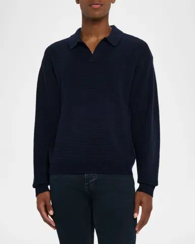 Frame Men's Knit Wool and Cashmere Johnny Collar Sweater | Thumbnail 4 Frame Men's Knit Wool and Cashmere Johnny Collar Sweater | Thumbnail 4