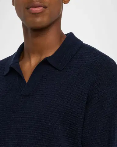Frame Men's Knit Wool and Cashmere Johnny Collar Sweater | Thumbnail 5 Frame Men's Knit Wool and Cashmere Johnny Collar Sweater | Thumbnail 5