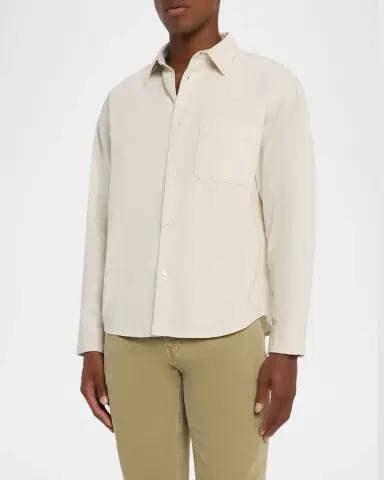 Frame Men's Cotton Modern-Fit Button-Down Shirt | Thumbnail 4 Frame Men's Cotton Modern-Fit Button-Down Shirt | Thumbnail 4