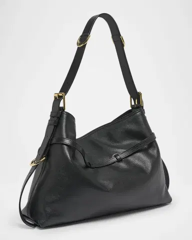 Givenchy Voyou Medium Shoulder Bag in Shiny Leather | Thumbnail 2 Givenchy Voyou Medium Shoulder Bag in Shiny Leather | Thumbnail 2