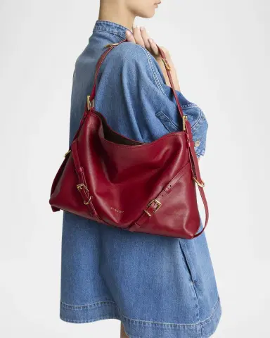 Givenchy Voyou Medium Shoulder Bag in Shiny Leather | Thumbnail 6 Givenchy Voyou Medium Shoulder Bag in Shiny Leather | Thumbnail 6