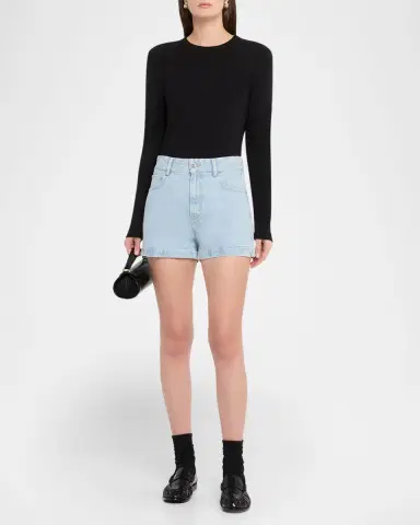 FRAME The Charm Denim Shorts | Thumbnail 2 FRAME The Charm Denim Shorts | Thumbnail 2