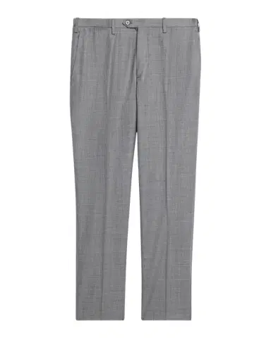 Kiton Men 's Wool Twill Flat-Front Trousers | Thumbnail 1 Kiton Men 's Wool Twill Flat-Front Trousers | Thumbnail 1
