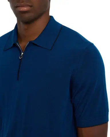 Stefano Ricci Men's Quarter-Zip Short Sleeve Polo Sweater | Thumbnail 5 Stefano Ricci Men's Quarter-Zip Short Sleeve Polo Sweater | Thumbnail 5
