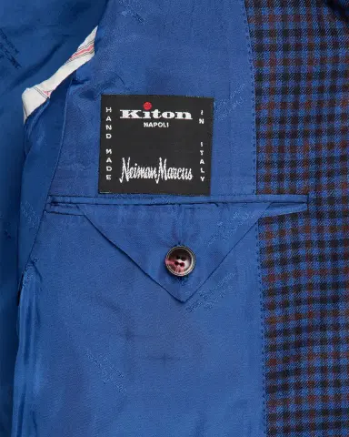 Kiton Men's Soft Cashmere Multi-Check Sport Coat | Thumbnail 6 Kiton Men's Soft Cashmere Multi-Check Sport Coat | Thumbnail 6