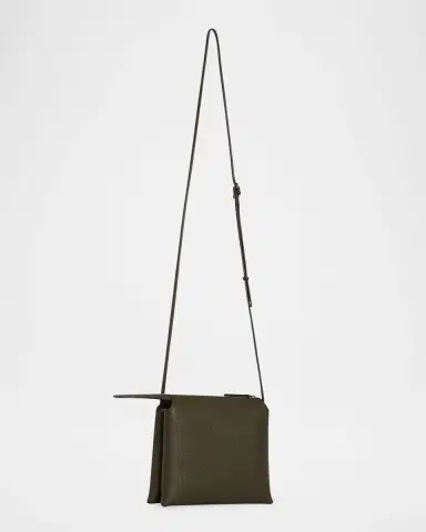 The Row Mini Nu Twin Crossbody Bag in Deer Leather | Thumbnail 4 The Row Mini Nu Twin Crossbody Bag in Deer Leather | Thumbnail 4
