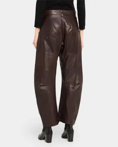 Nili Lotan Shon Barrel Leather Pants | Thumbnail 3 Nili Lotan Shon Barrel Leather Pants | Thumbnail 3