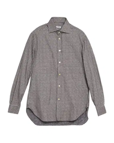 Kiton Men's Cotton Houndstooth Classic-Fit Sport Shirt | Thumbnail 1 Kiton Men's Cotton Houndstooth Classic-Fit Sport Shirt | Thumbnail 1